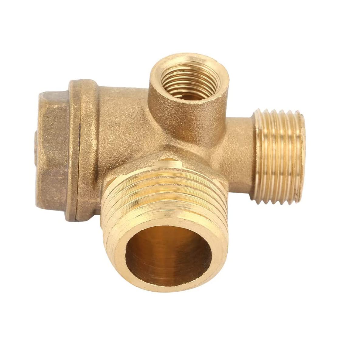 1 Clapet Anti-Retour de Compresseur D'Air à Trois Voies Clapet Anti-Retour de Compresseur D'Air à Connexion Directe, Orifice de Vanne: 20Mm 16Mm 10Mm