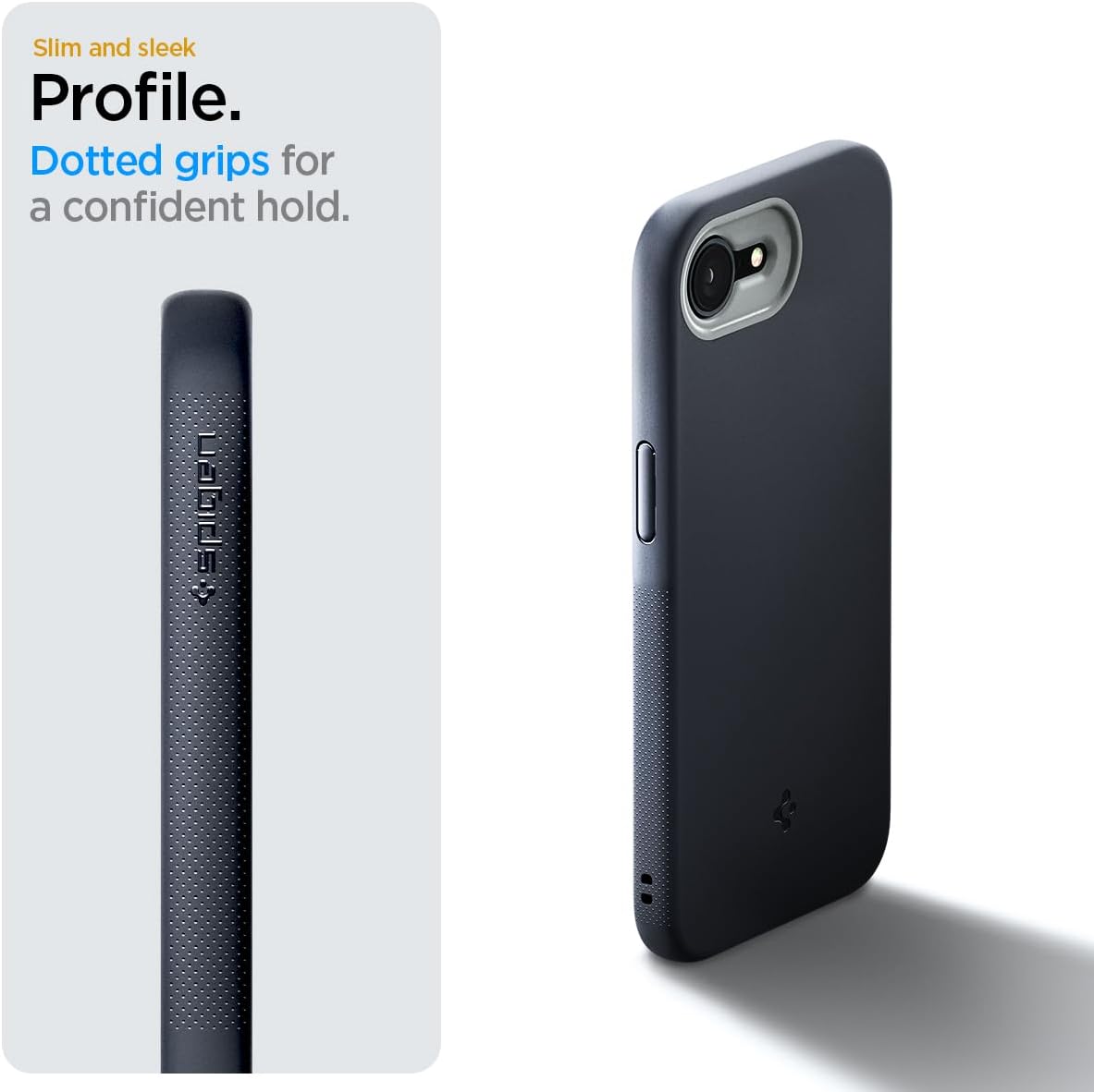 Spigen for iPhone 17e / 16e Case, Nano Pop MagFit [Compatible with Magsafe Accessories] [Military-Grade Protection] - Black Sesame
