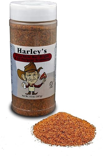 Juego de 2 condimentos Harley's Texas, condimento original multiusos para barbacoa, perfecto para condimentar todo, desde carne hasta mariscos.