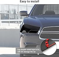 Vista 6 de Hoolcar Cubierta de lámpara delantera para faros delanteros, marco de bisel, accesorios exteriores compatibles con Dodge Charger 2011-2014, negro