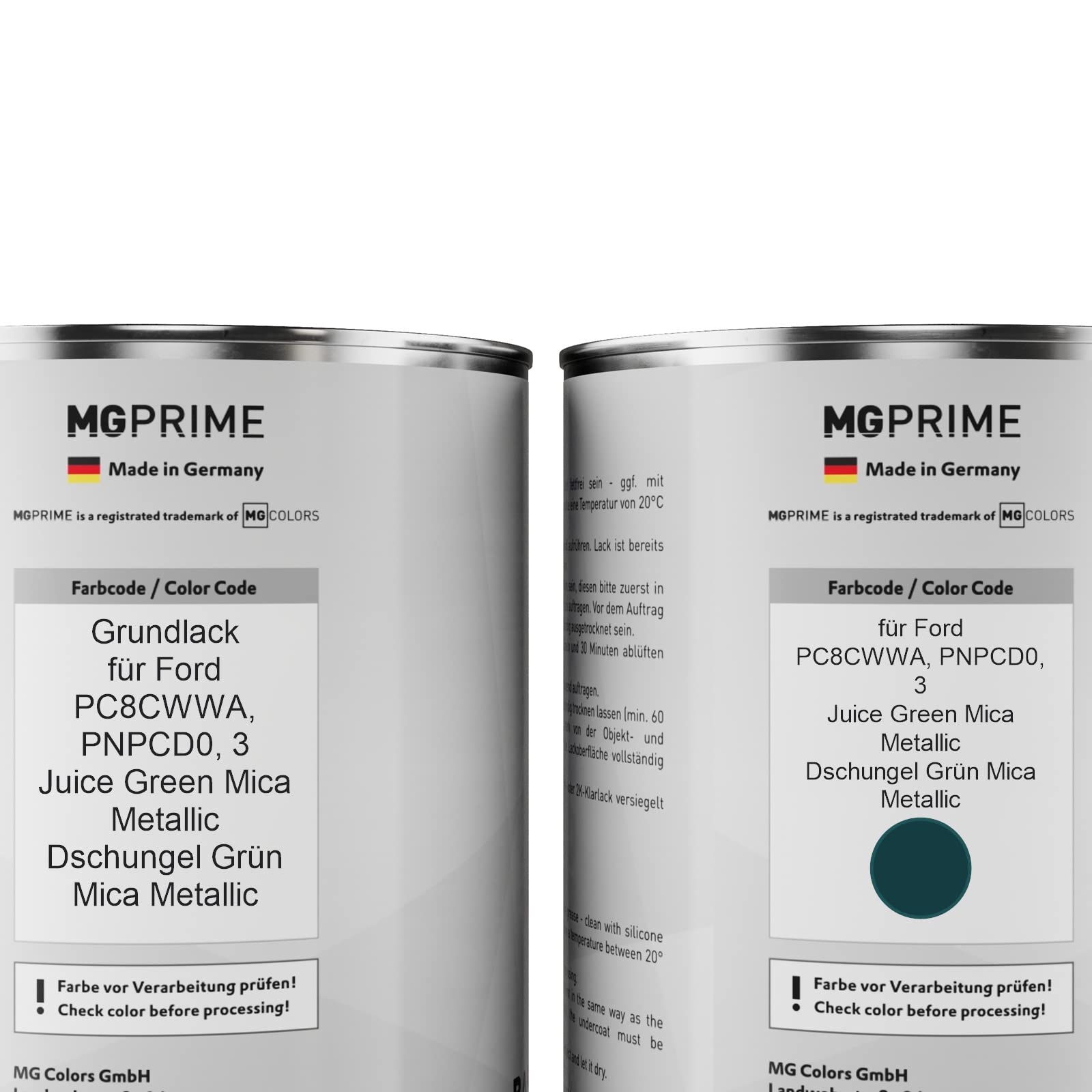 MG PRIME Lakier w puszkach do Ford PC8CWWA / PNPCD0 / 3 Juice Green M. 3,5L