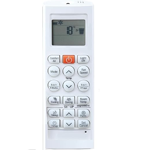 OKDEAL 1 Year Warranty AC Remote Compatible with LG 1.5 Ton 5 Star Wi-Fi Inverter Split AC Remote MS-Q18SWZD, White
