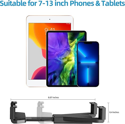 Miniatura 4 de OHLPRO Soporte para tablet para camión, base de taladro resistente, soporte de coche para iPad, mini, Samsung Galaxy (7 a 11 pulgadas) para tablero,