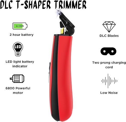 Miniatura 2 de Supreme Trimmer DLC T Shaper ST5215  Cortadora de pelo profesional de 120 minutos de tiempo de funcionamiento para hombres, sin cables, sin huecos,