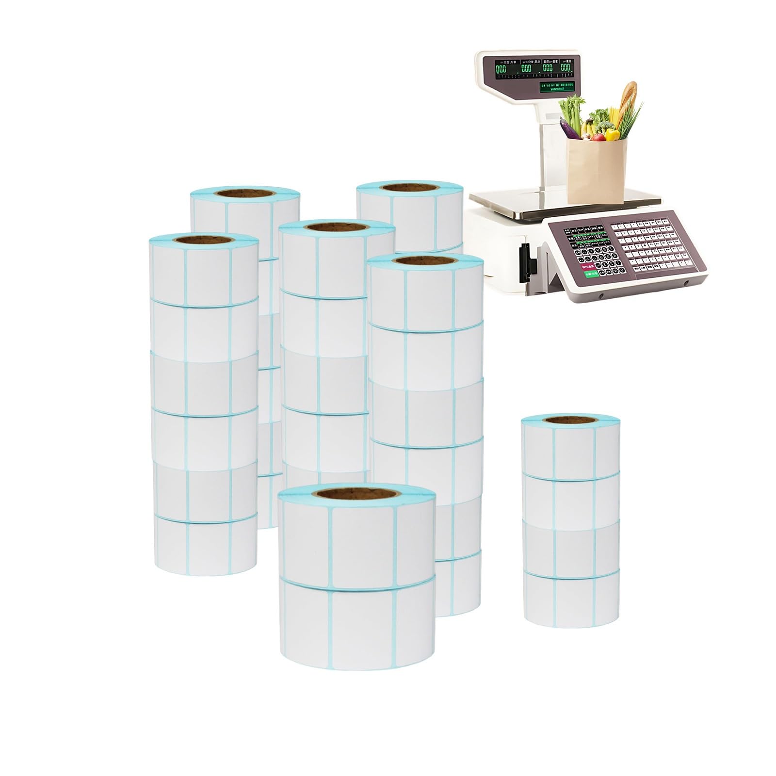 Papel Térmico Profesional Para Básculas 800 | Rollos Térmicos De Calidad Industrial, Elevada Resistencia A Cambios Térmicos Y Al Desgaste(50 rolls,40mm*60mm)