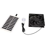 15W Solar Powered Exhaust Fan Solar Panel Ventilation Fan for Pet House RV Van Shed Greenhouse Portable Solar Air Extractor