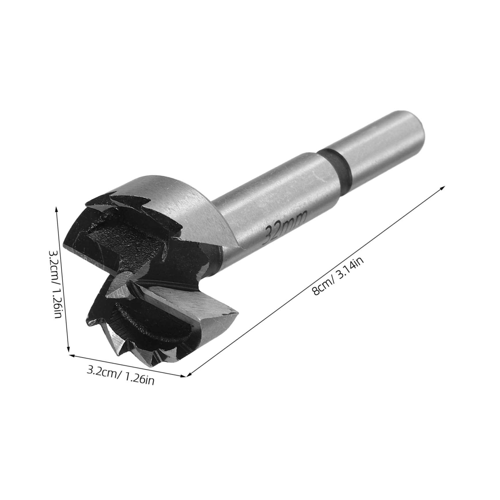 ERINGOGO Woodworking Drill Bit Drill Bits Woodworking Tool Steel Silver