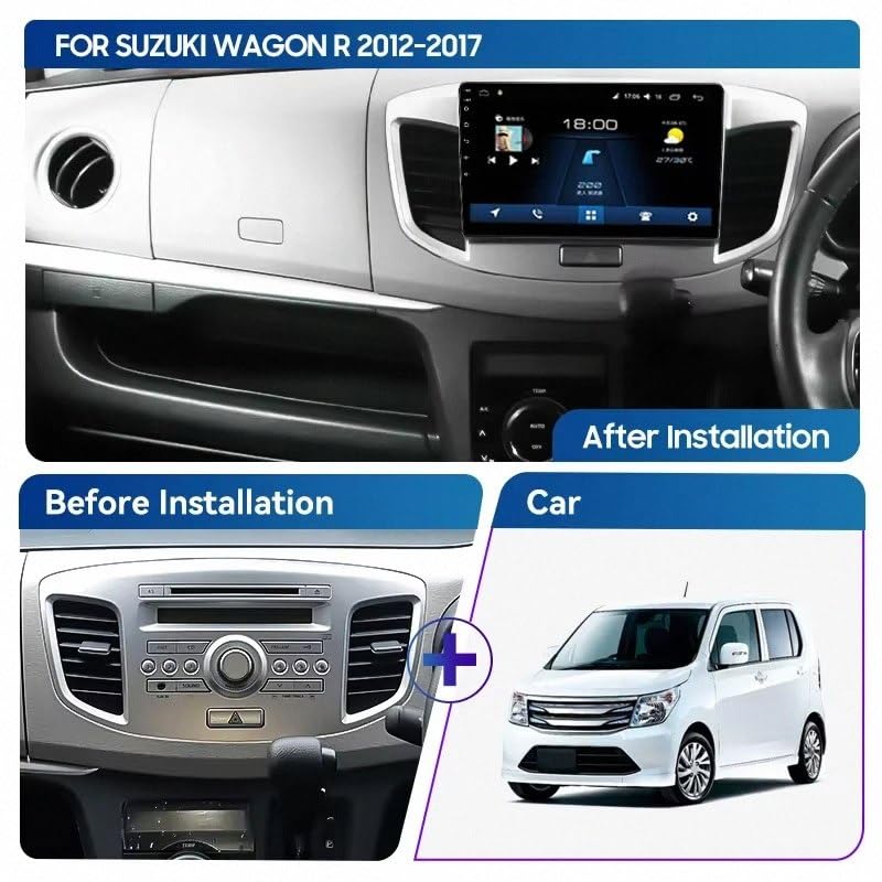 Pantalla Táctil Carplay Coche Suzuki Wagon R Autoradio Android Auto 4 Nuclear 2