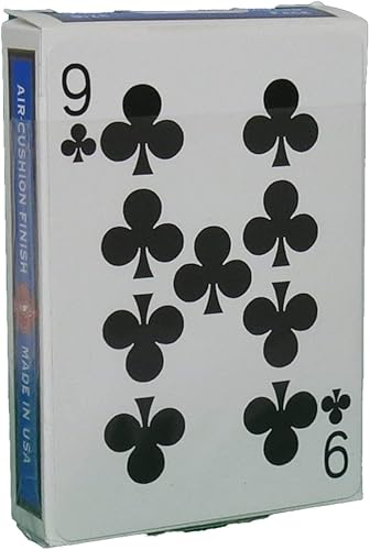 Rock Ridge Cubierta de fuerza unidireccional para trucos de magia, azul 9 de clubes