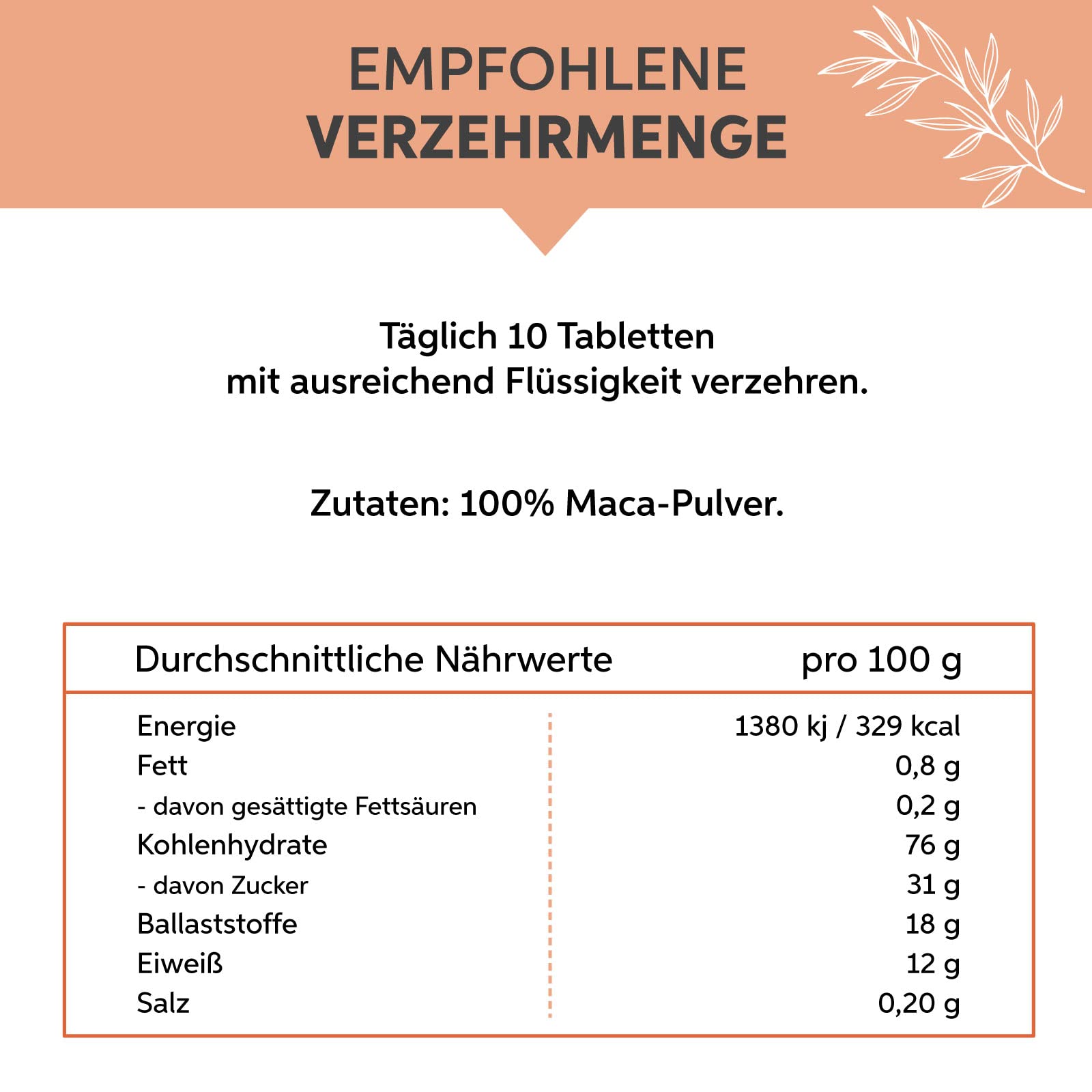 Maca Tabletten 4000 Presslinge aus Peru | Hochdosiert 5000mg Tagesdosis | Premium Rohkost-Qualität | 100% rein ohne Zusätze