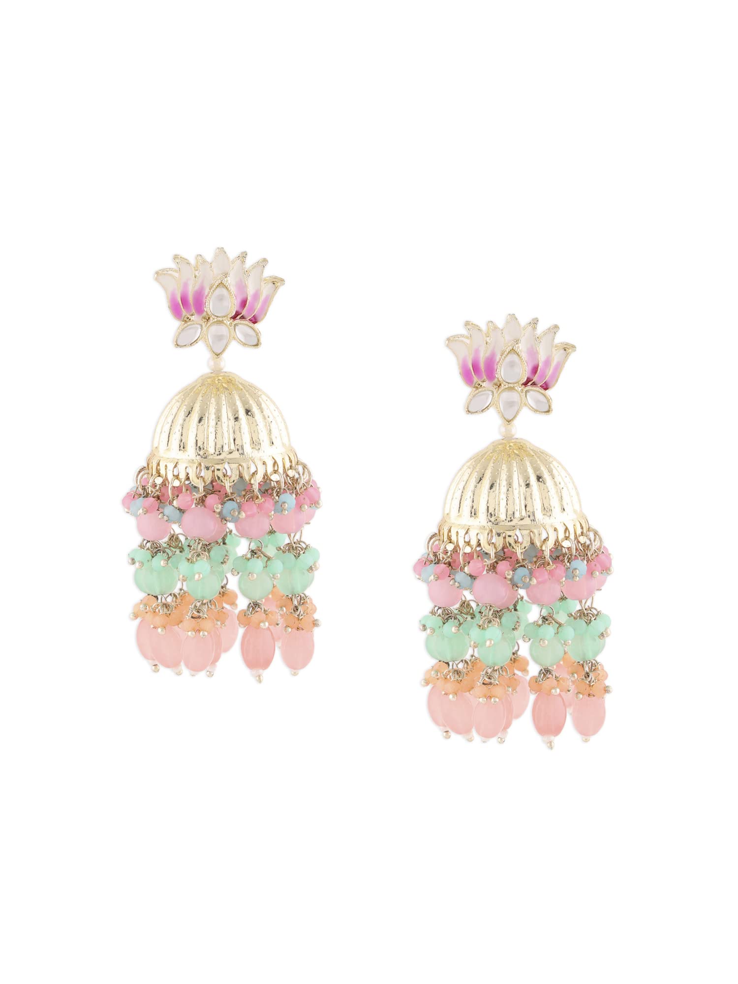 See full amazon price history chart for Zaveri Pearls Multicolor Meenakari Cluster Layered Drop Jhumki Earring For Women-ZPFK15443 Zaveri Pearls Multicolor Meenakari Cluster Layered Drop Jhumki Earring For Women-ZPFK15443 (B0BTVSZTD5) Amazon Price History, Amazon Price Tracker