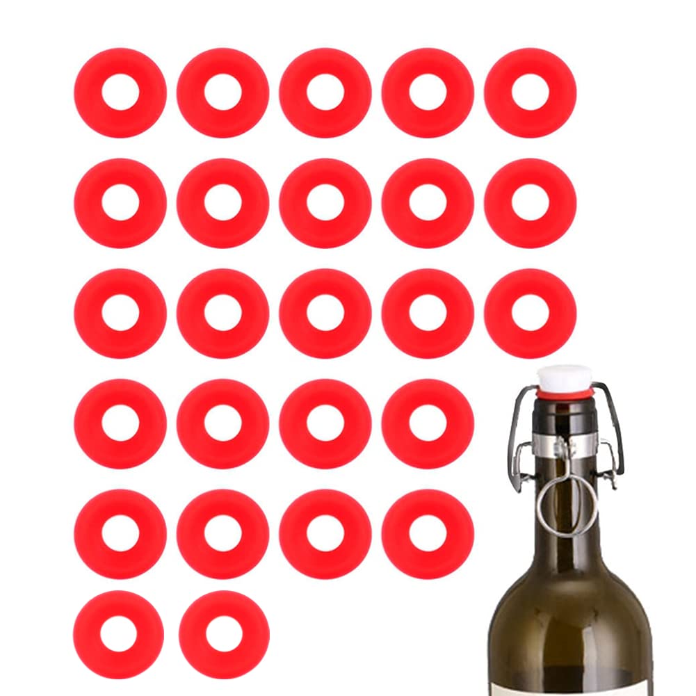 50 Joints En Silicone Rouge Pour Bouteilles Grolsch - Brasserie Maison