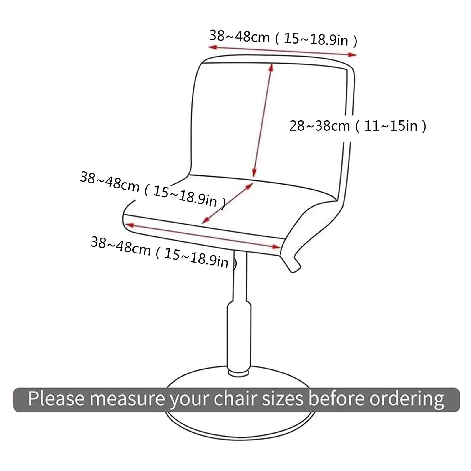 Juego de 6/4/2 fundas elásticas para taburete de bar giratorio de terciopelo con respaldo cuadrado, estilo industrial, funda protectora para silla de bar o cocina, funda de silla de bar alta.