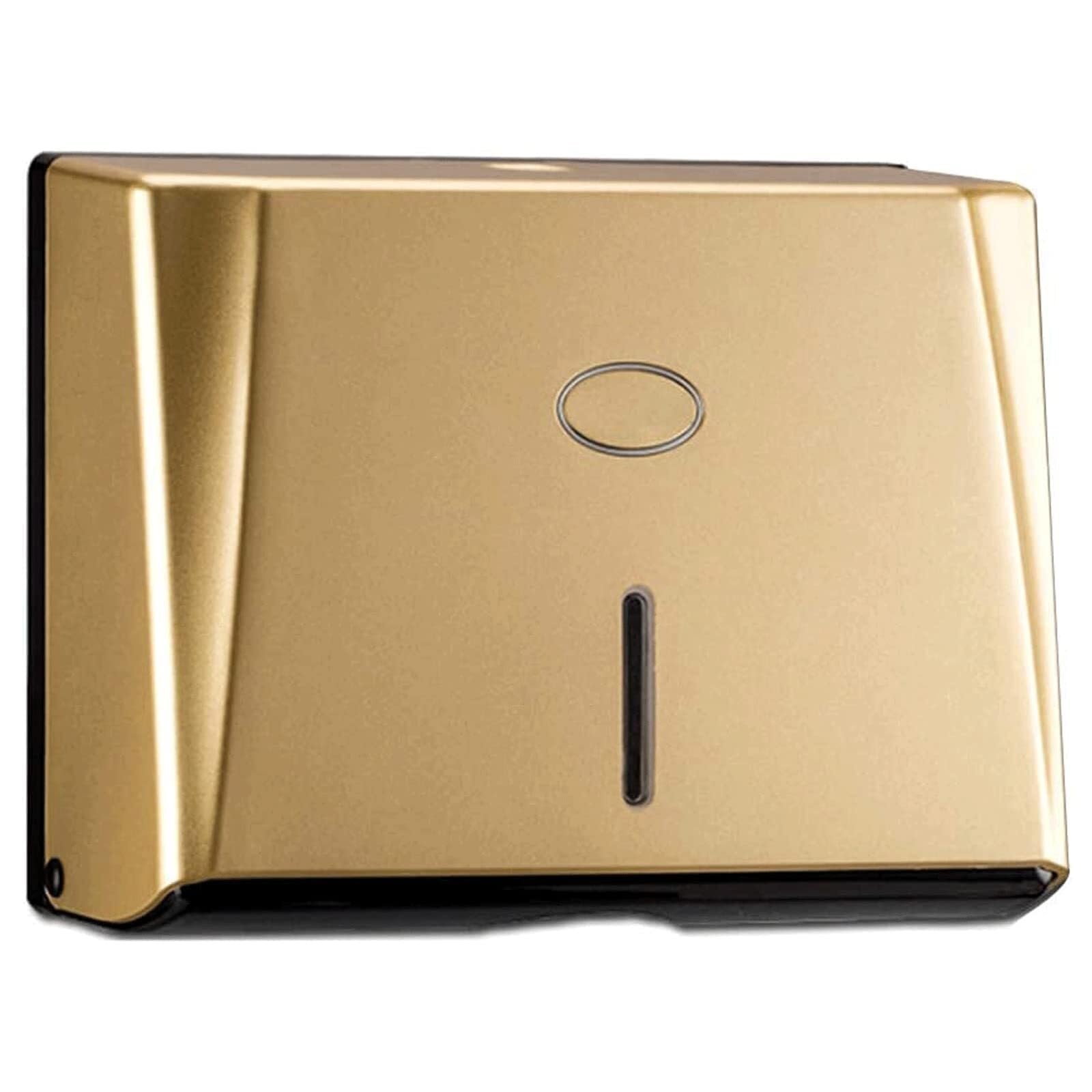 Gold Paper Towel Dispenser Wall Mounted Commercial Tissue Box Dispenser for Multifold Paper Towels Kitchen Bathroom