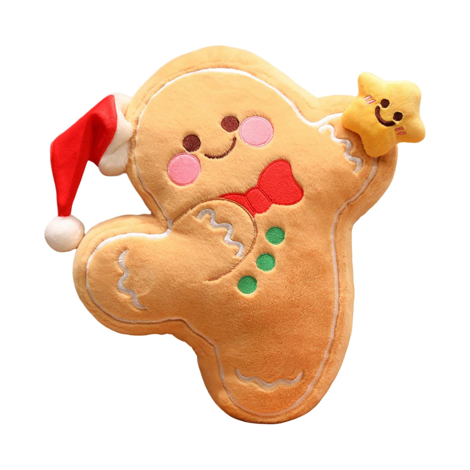 Coussin bonhomme d'épice au salon pour une ambiance de fêtes cocooning