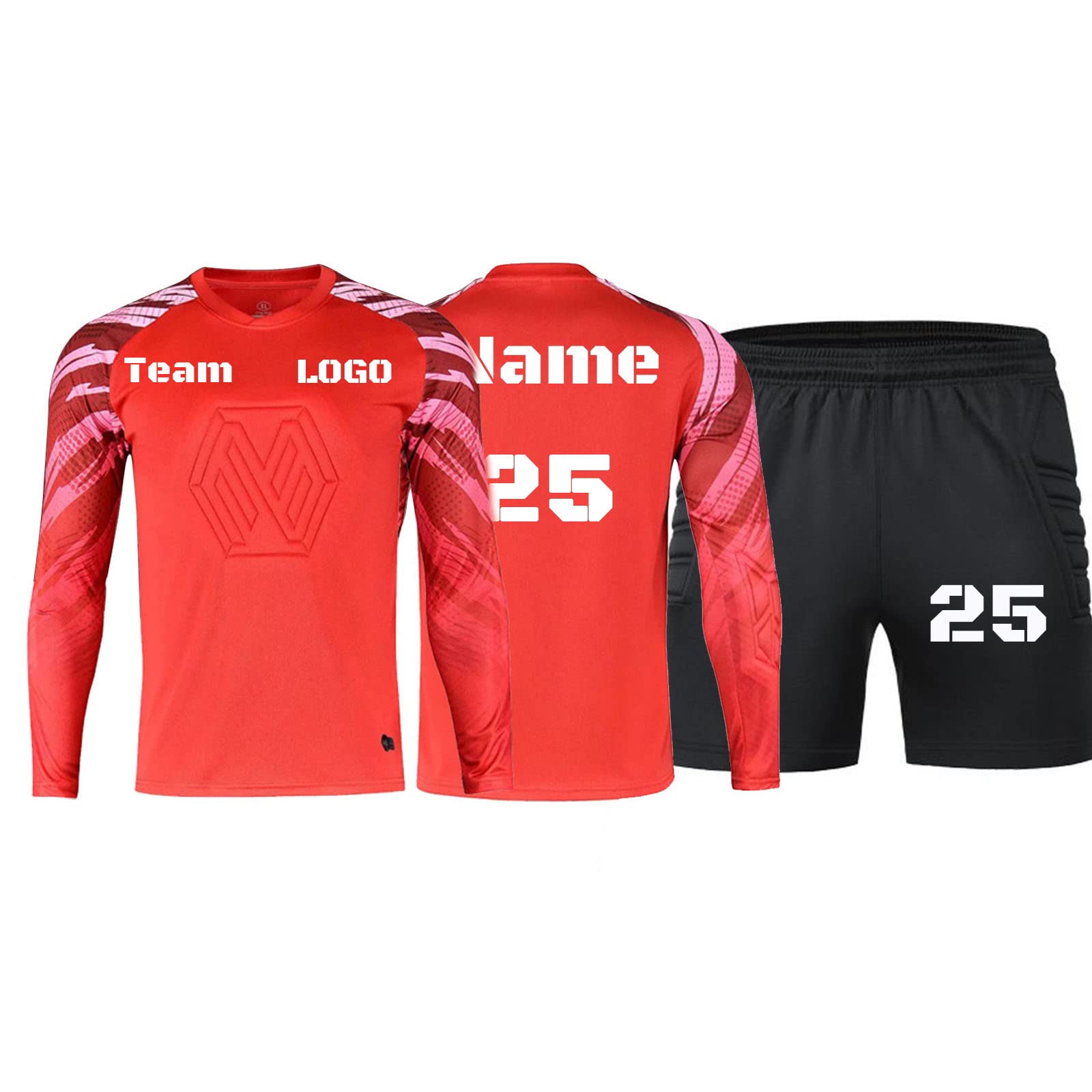 Camiseta De Portero Personalizada Equipo De Entrenamiento De Fútbol para Niños con su Nombre, número, Equipo, número Regalo De Fútbol para Niños