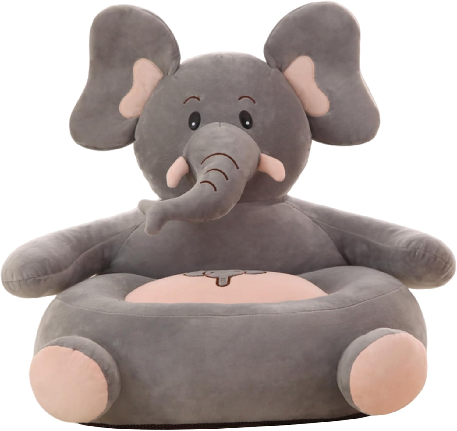 Kids Sofa Stuffed Plush Kids Armchair Cute Elephant Toddler Sofa Elastic Baby Armchair for Bedroom Furniture Home Decor,Toddler Sofa 19.7x19.7x17.7 inch