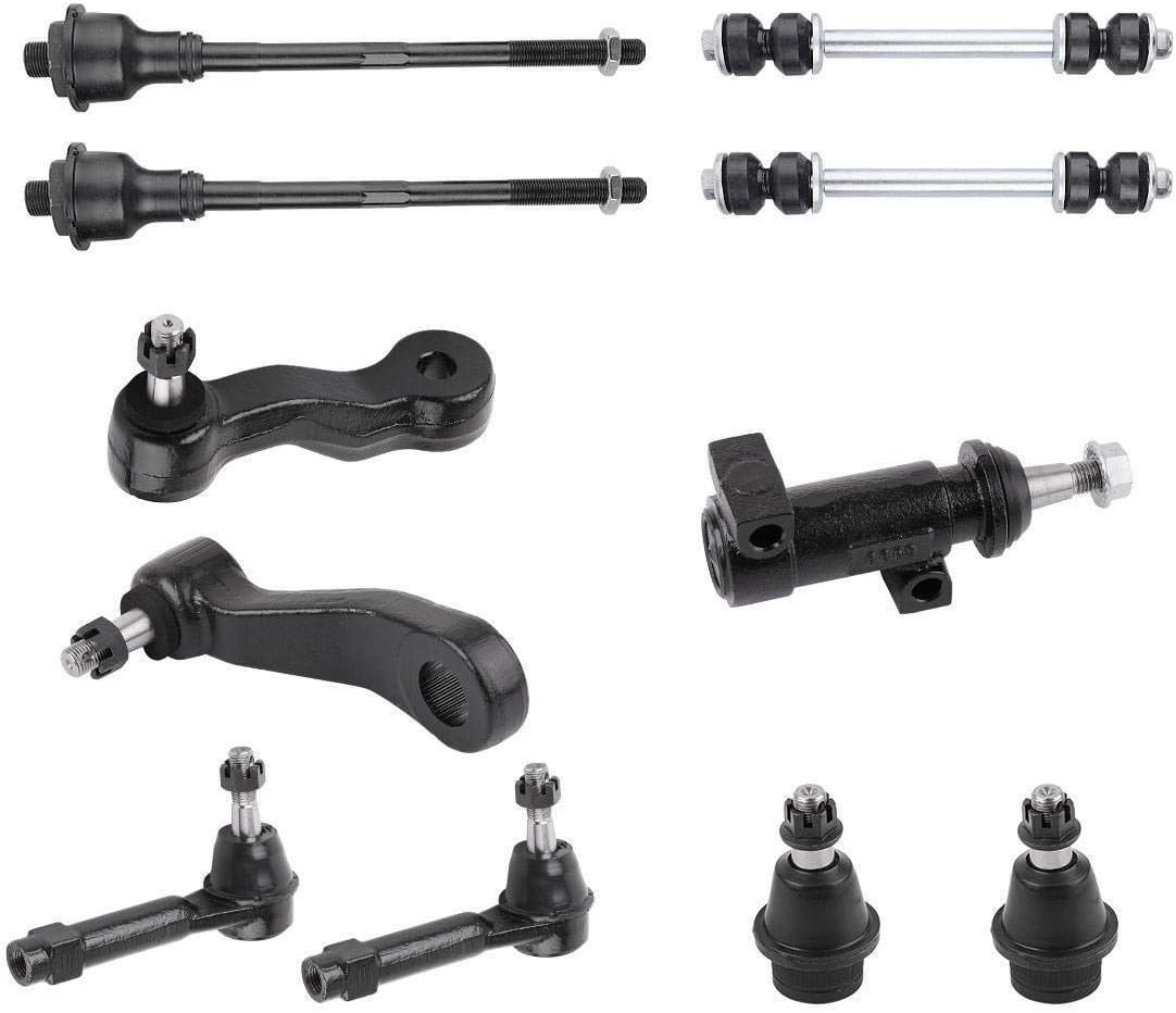 PartsFlow 13Pcs Suspension Kit Upper Control Arm,Sway Bar Link Tie Rod Ball Joint, Idler Arm Bracket For Cadillac Escalade for Chevy Silverado 1500 Tahoe for GMC Sierra 1500 Yukon Truck 1999-2007