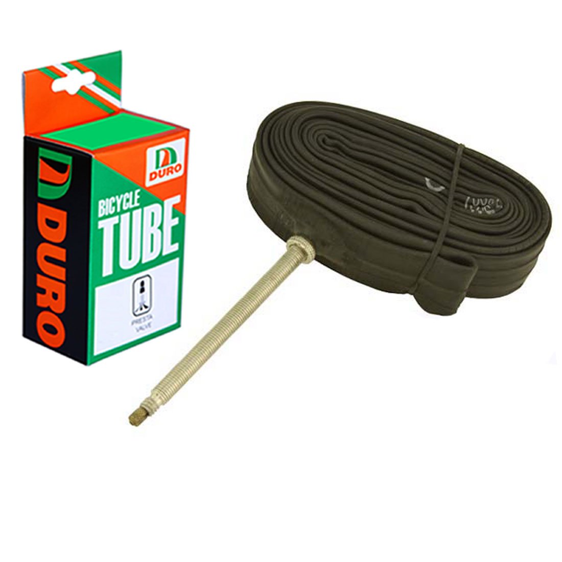 2 Duro 700c Bike Tubes – 700x25c/28c With 80mm Presta Valve, Pair Of Inner Tubes