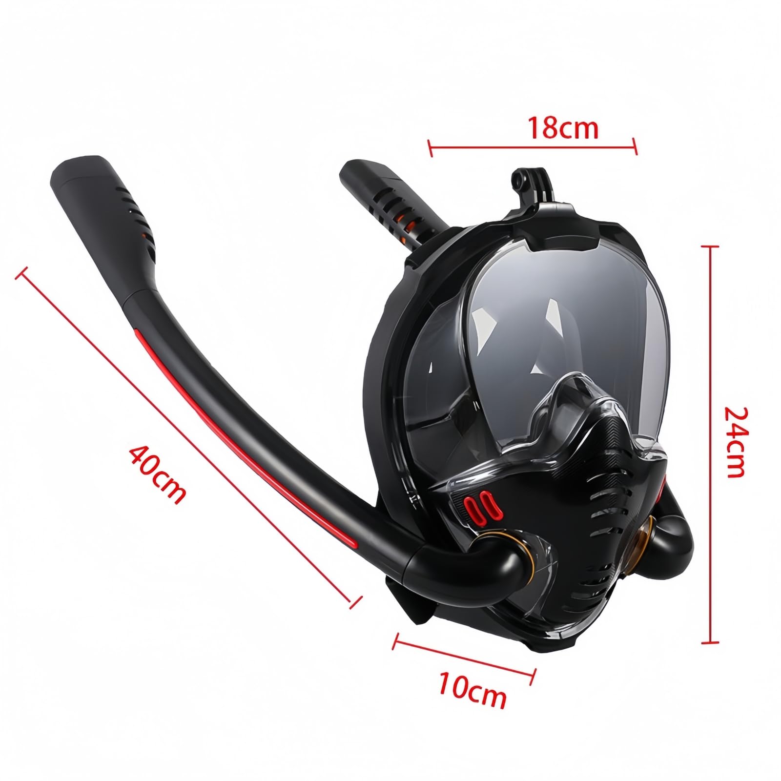 Maschera subacquea per adulti e bambini, maschera subacquea, maschera completa con boccaglio, set da snorkeling per adulti (stile K2 per bambini (rosa)