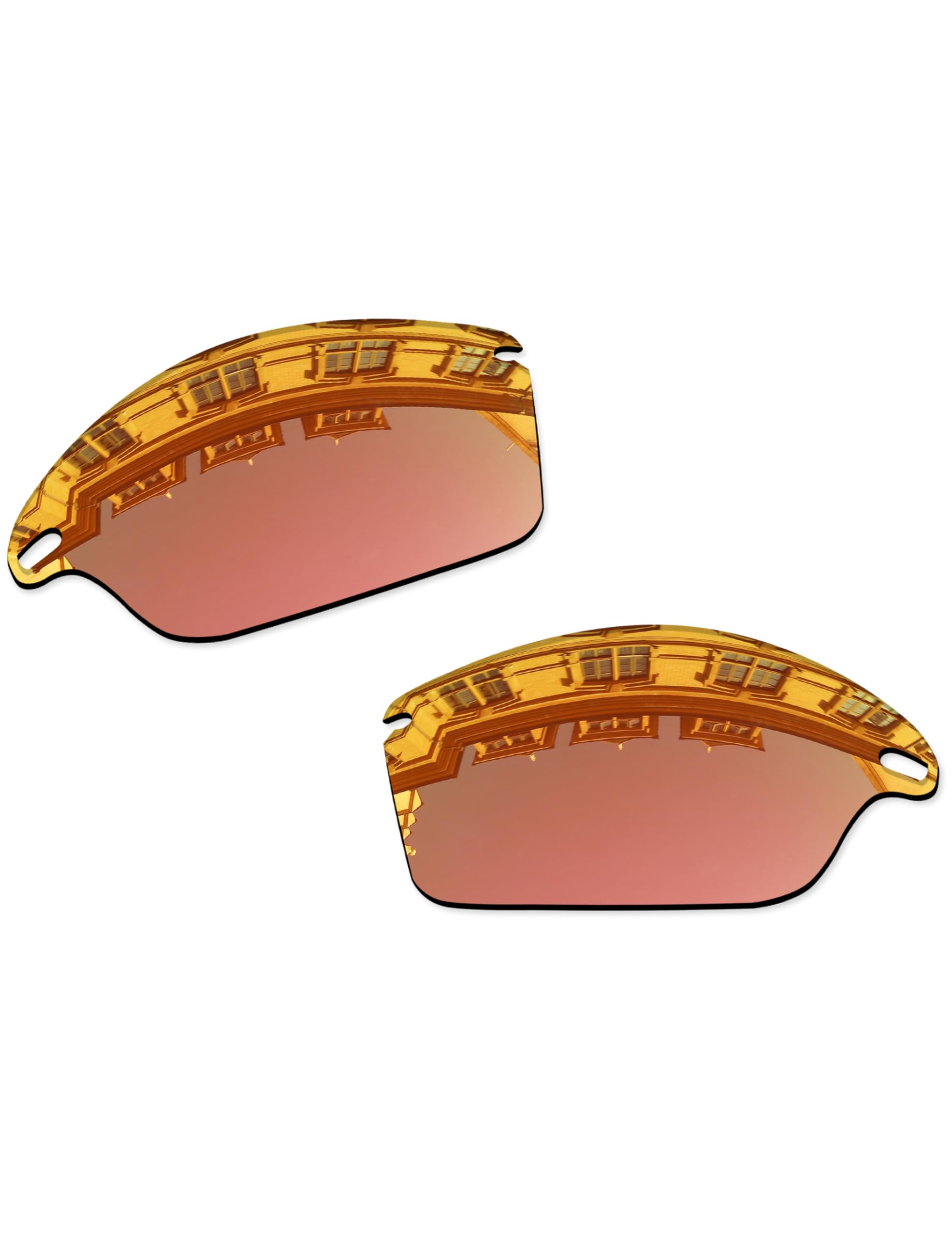 Vonxyz Lenses Replacement for Oakley Fast Jacket OO9097 | Fast Jacket Asian Fit Sunglass - Peach Gold Polarized