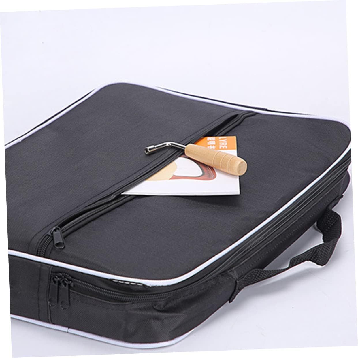 Kisangel 2pcs Lyre Bag Compact Handheld Storage Pouch for Easy Travel and Performance Polyester Material Strap Suitable for Note Lyres Lightweight and Portable Design
