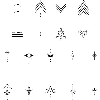 Inkster Tattoo Finger Tattoos Double Pack Temporary Tattoos 2 Weeks Skin-Friendly & EU Cosmetic Certified High-Quality Temporary Tattoos Made from Plant Ingredients Waterproof