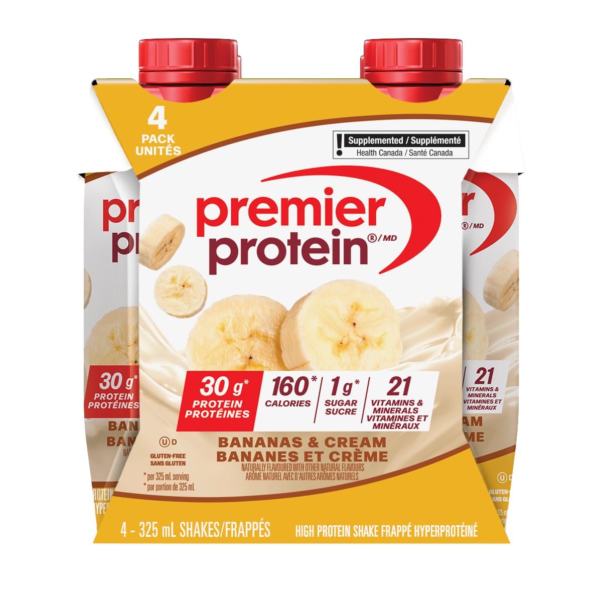 Snapklik.com : Premier Protein Shake, Bananas & Cream, 30g Protein, No ...