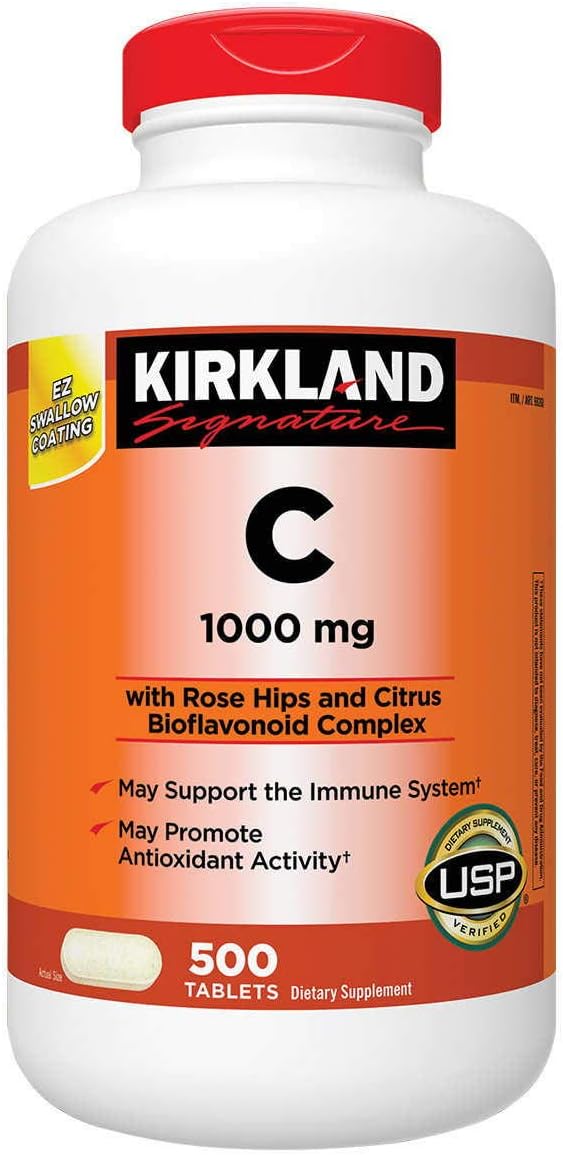 Signature Vitamin C 1000mg, with Rose Hips 500 Tabs each (pack of 2)