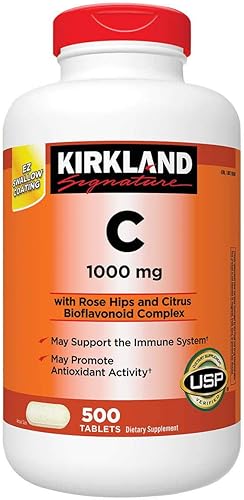 Kirkland Signature Vitamina C 1000 mg., 500 tabletas (paquete de 2)