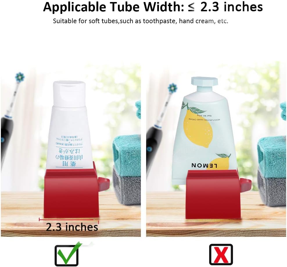 Toothpaste Squeezer, McoMce Toothpaste Tube Squeezers Set of 2 Rolling Toothpaste Tube Holder Multifunction Manual Rotate Toothpaste Dispenser Tube Squeezer Tool Stand for Bathroom : Health & Household