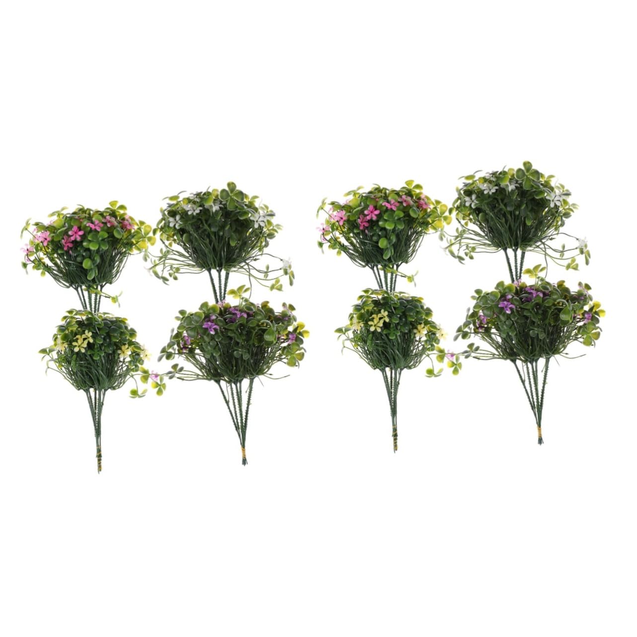 DECHOUS 2 Sets Simulierte Mini-sukkulenten Kunststoff-blumendekoration Dürreresistent Stilvolles Grün für Ihren Wohnraum Stück