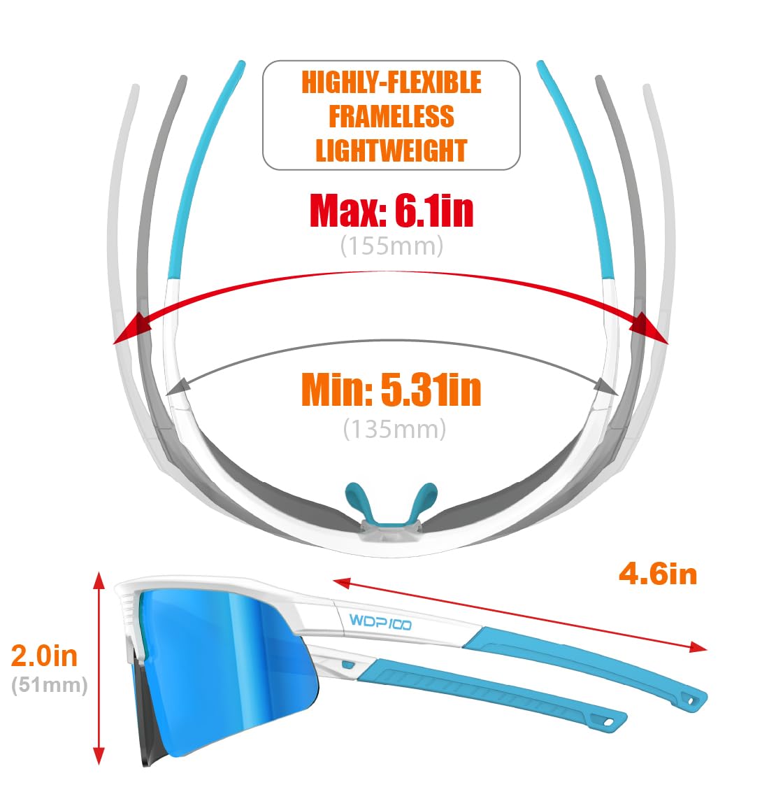 Q217 HD Occhiali da sole polarizzati Donne Uomini Ciclismo Corsa Pesca Escursionismo golf baseball Pallavolo Sport all'aria aperta Regali…