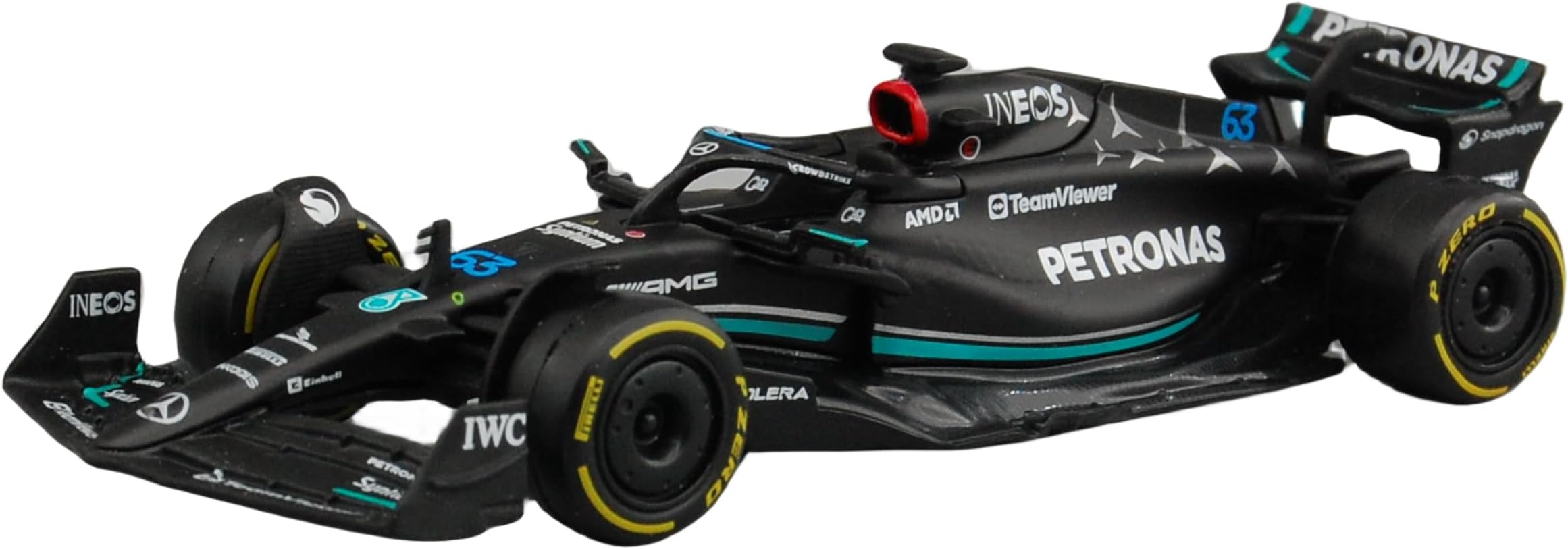 Bburago 1/43 2023 Mercedes-AMG W14 F1#63 George Russell Diecast Model Car 38080