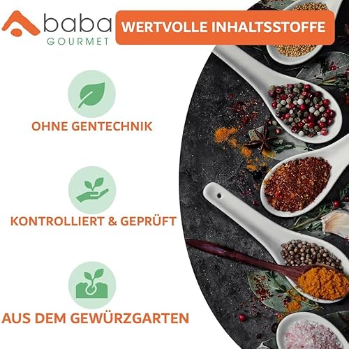 baba GOURMET - Original Bockshornkleesamen gemahlen 500 g - 100% Naturrein - Bockshornklee Gewürz ideal für orientalische Gerichte - Natürlich ohne Zusatzstoffe und Aromen