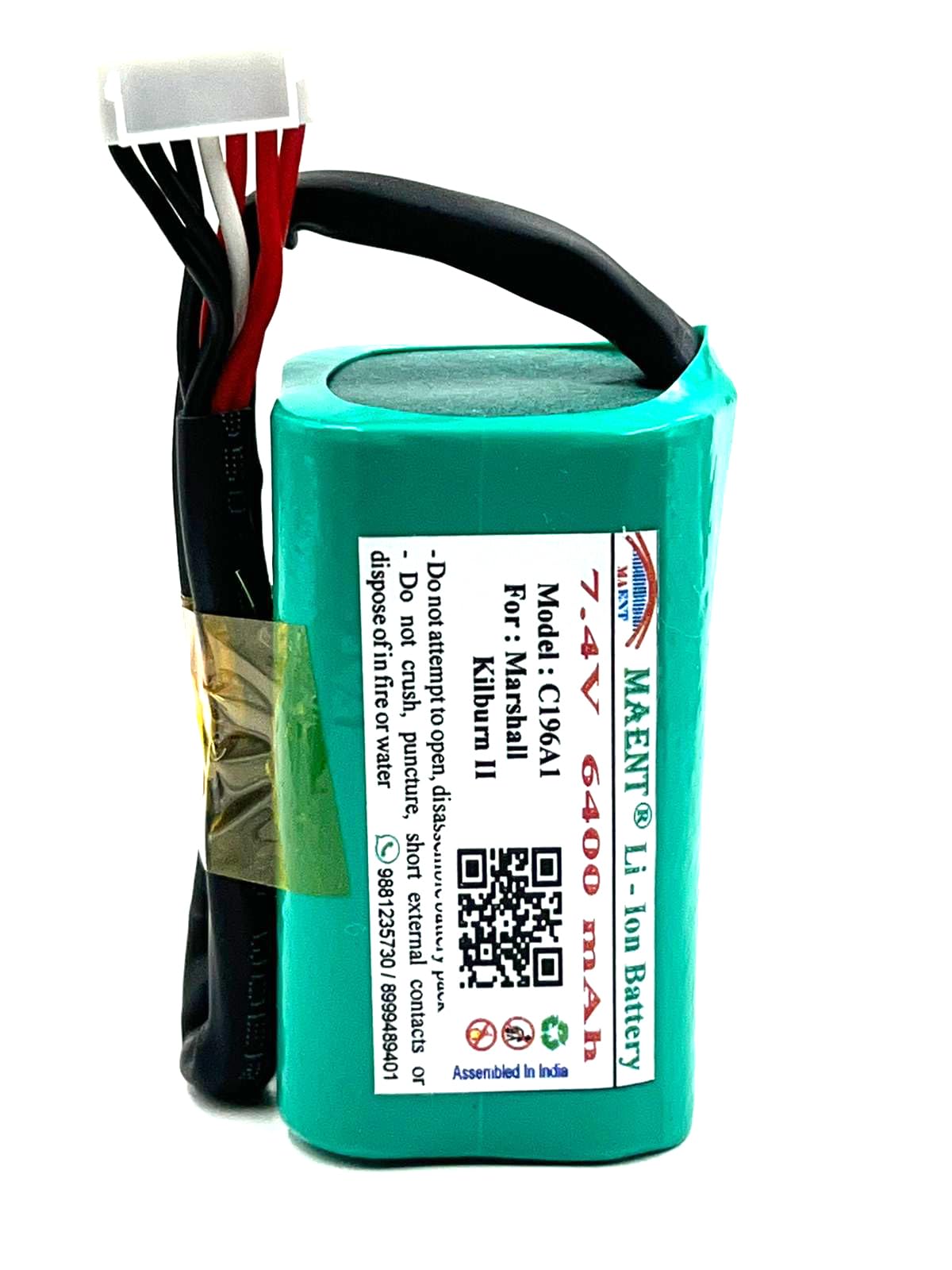 MAENT® 7.4V Lithium Ion Battery C196A1 TF18650-3200-4S2PA Compatible with Marshall Kilburn II Marshall Kilburn 2 Portable Bluetooth Speaker (Don’t Order for SRS Model Will Damage) (6400 mAh)-image-26