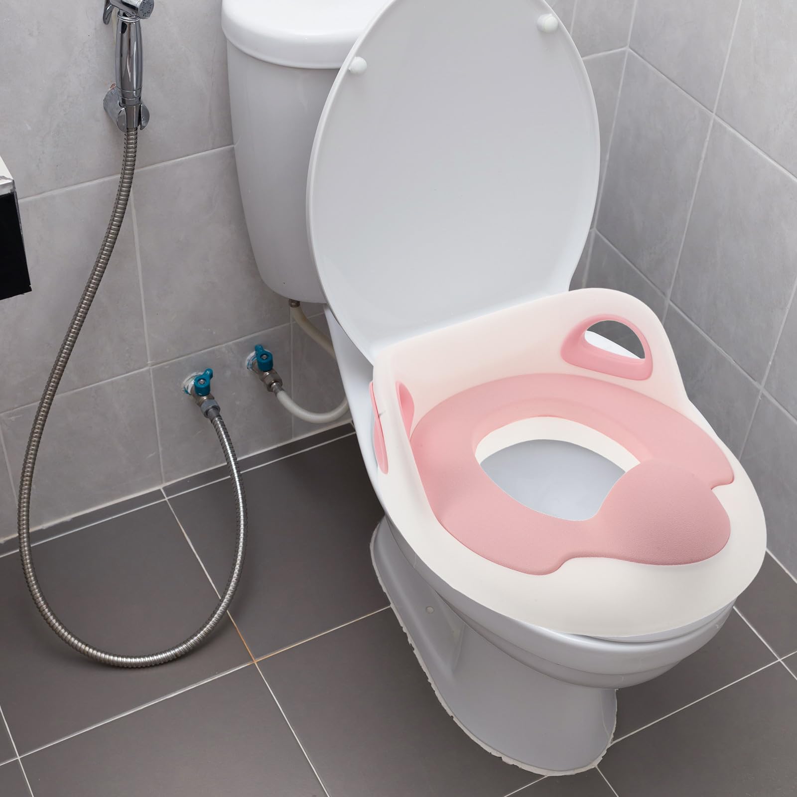 Asiento de Inodoro Portátil para Bebés, Pvc Desmontable