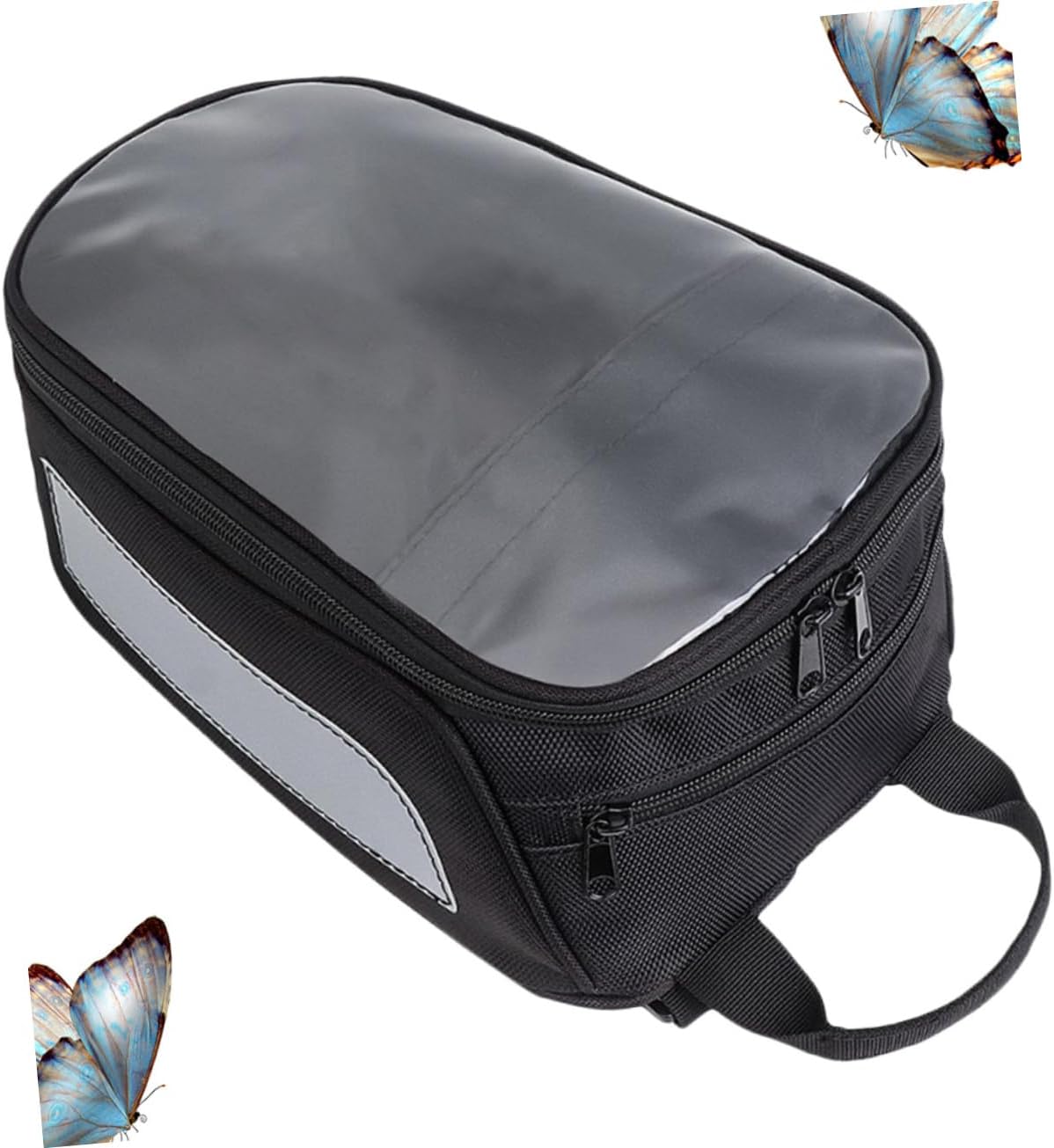 VOSAREA Waterproof Magnetic Motorcycle Fuel Tank Bag 15L Capacity Universal Fit for Motorbikes and Cycling Sturdy Storage Organizer for Travel and Work