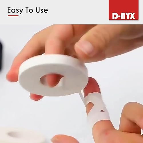 Miniatura 4 de Cinta deportiva negra de 1.5 pulgadas x 45 pies, rollo extra larga y muy fuerte, sin residuos pegajosos, cintas fáciles de desgarrar para atletas y