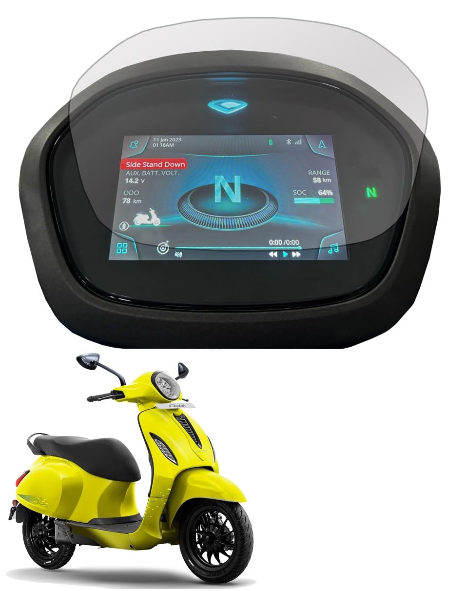 Compatible For BAJAJ CHETAK PREMIUM 2024 5 INCH Digital Display Speedometer Screen Guard Protector Accessories-picture-32