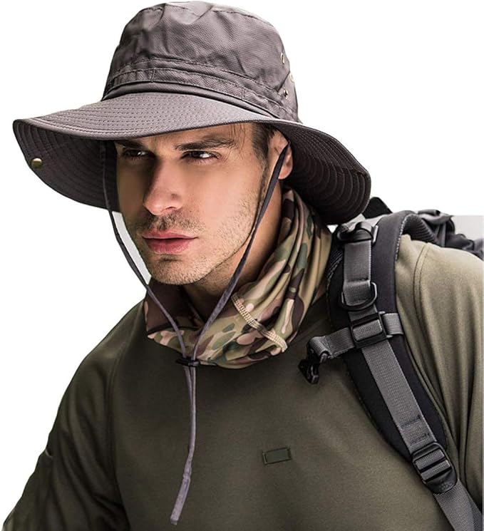 Amazon メンズ レディース 帽子 つば広 軽量 日除け Uvカット 折りたたみ あご紐付き 吸汗 速乾バケツハット アウトドア 釣り ハイキング 登山 男女兼用 サンハット グレー ハット 通販