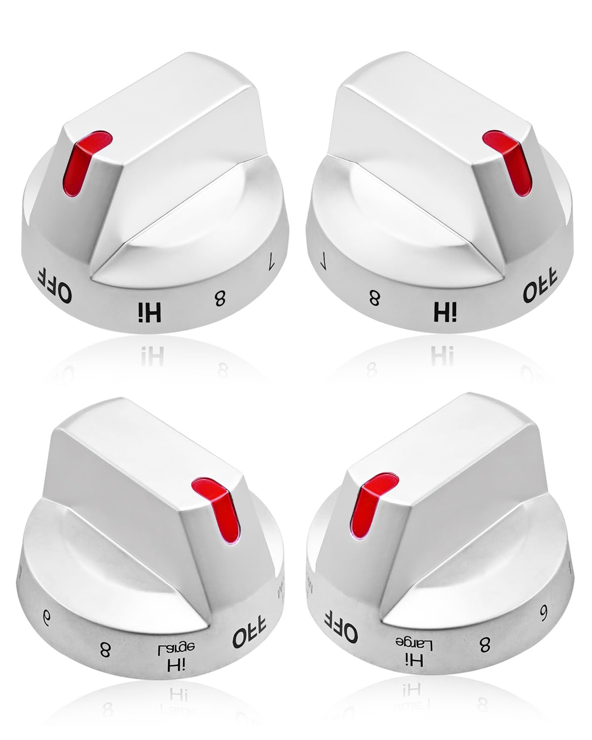 Burner Control Knobs NE63T8111SS/AA Fit for Samsung Electric Range Stove