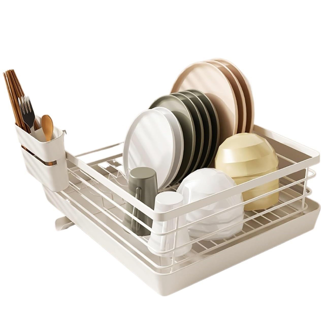 QCKNKMGG Draining Washing Up Holder, Stainless Steel Dish Drying Rack Utensil Holder Drainboard For Kitchen Counter Size L And S(L)