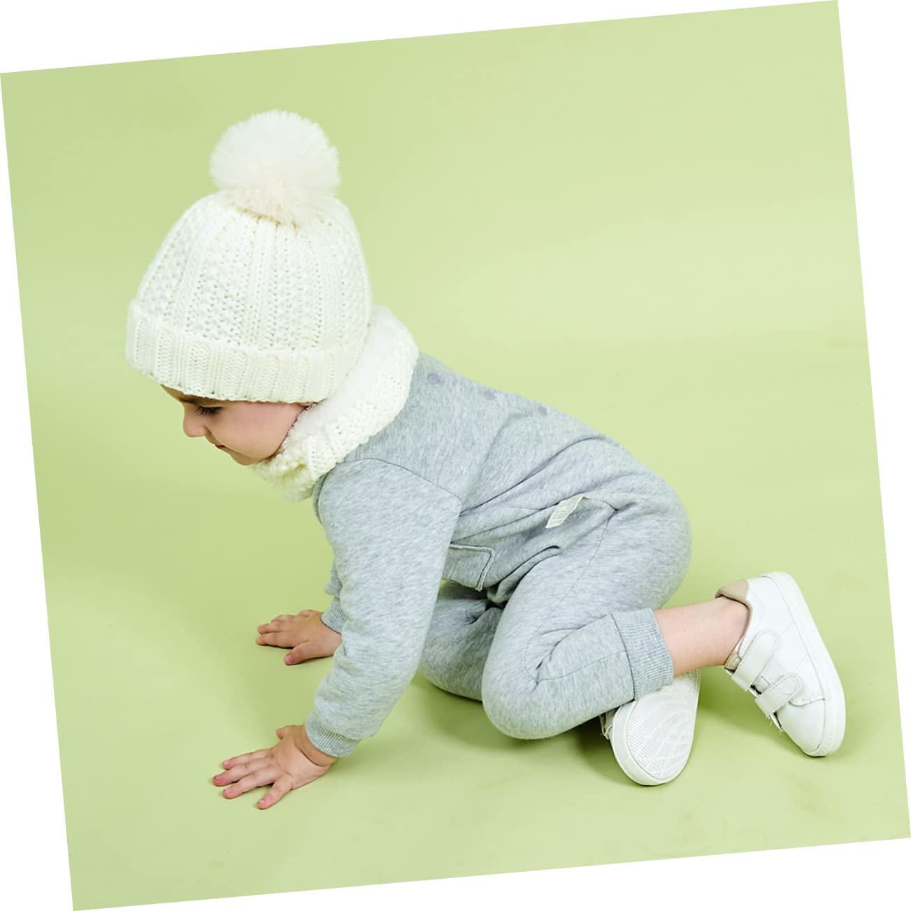 Homoyoyo Gorro Bufanda Sombrero y Adorable para Bebés para Color