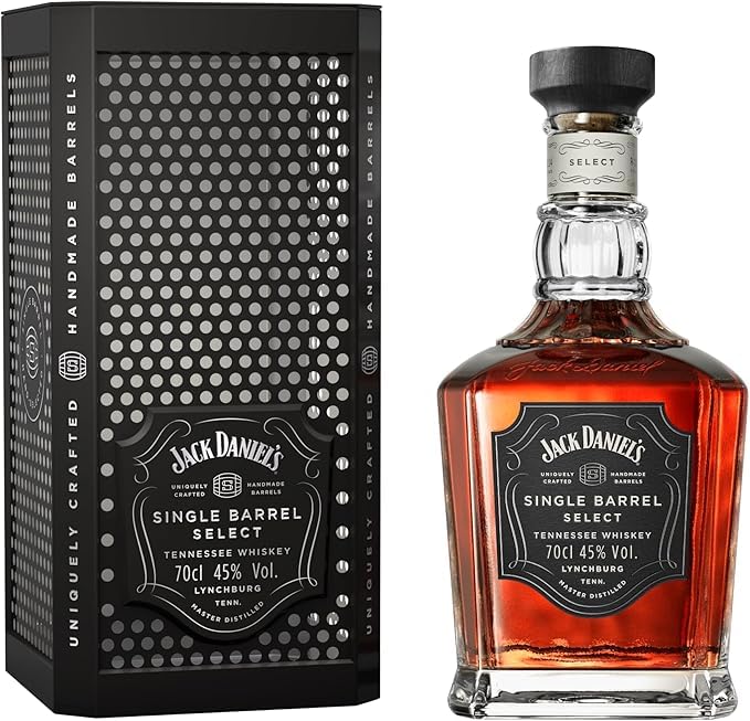 Jack Daniel's Single Barrel Tennessee Whiskey Con Estuche Metálico para regalo - 45% Vol. Alcohol, 700 ml