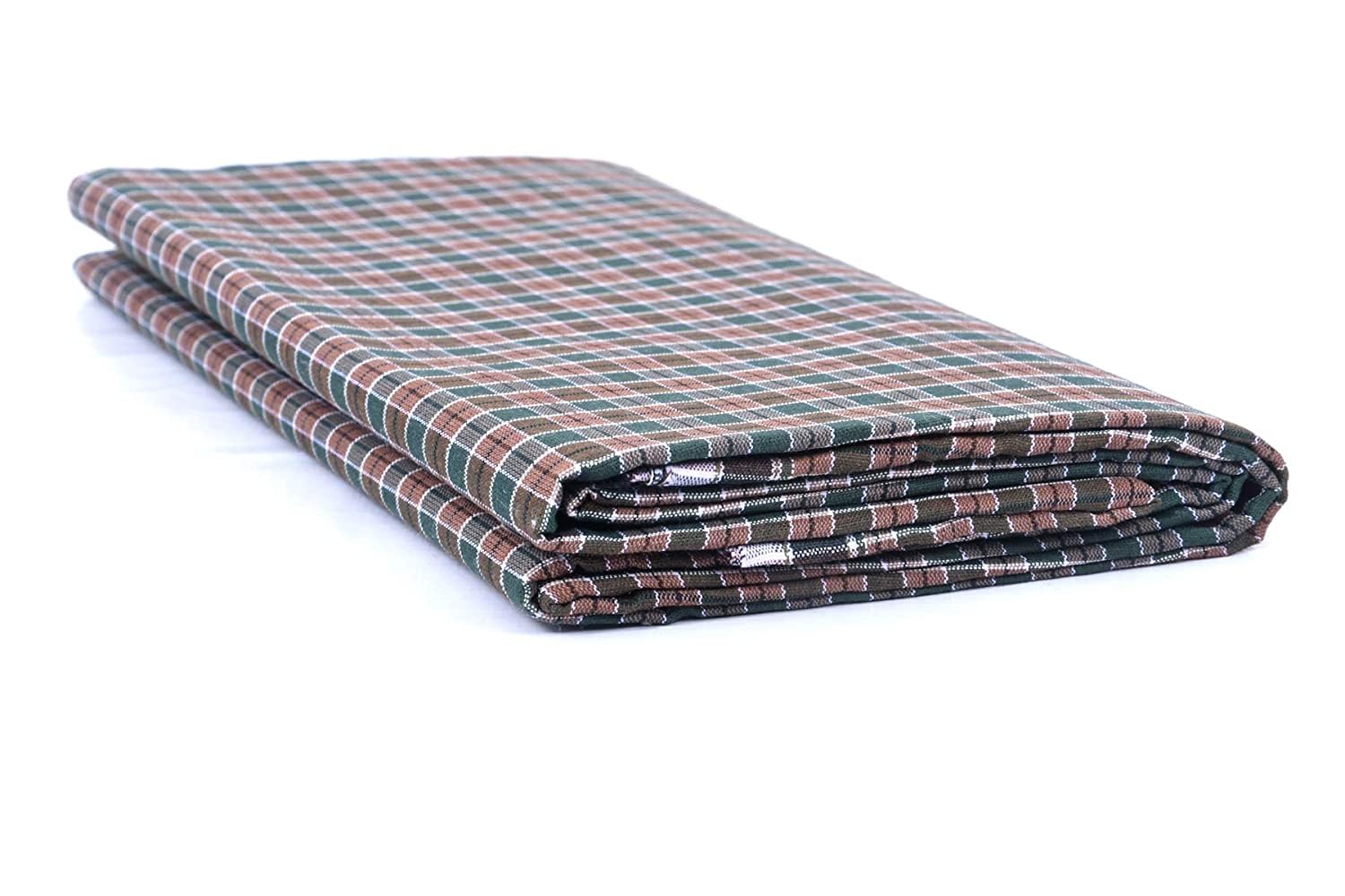 Stones Men's Cotton Handloom Lungi (Brown, 2.25 m)-image-15