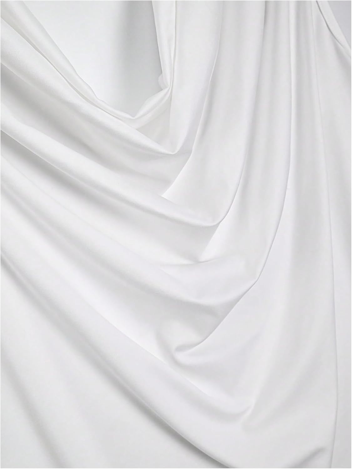 OYOANGLE Men's Cowl Neck Sleeveless T Shirts Draped Front Ruched Tank Top Casual Vacation Vest Streetwear - Image 5