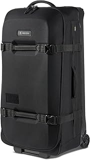 Aegis Luggage - Check in Duffel Bag with Wheels - 32 Inch Suitcase with Wheels (Black)
