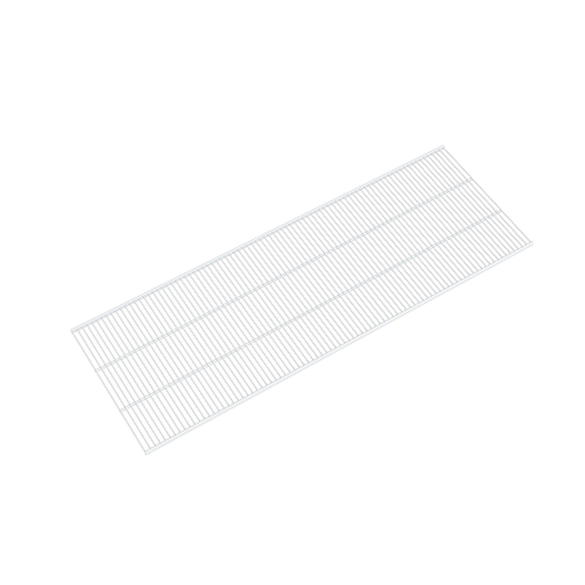 INTEGRI Drahtregal 420 x 1200 mm Weiß 4er-Set Stahl pulverbeschichtet Stecksystem Wandschiene Konsole