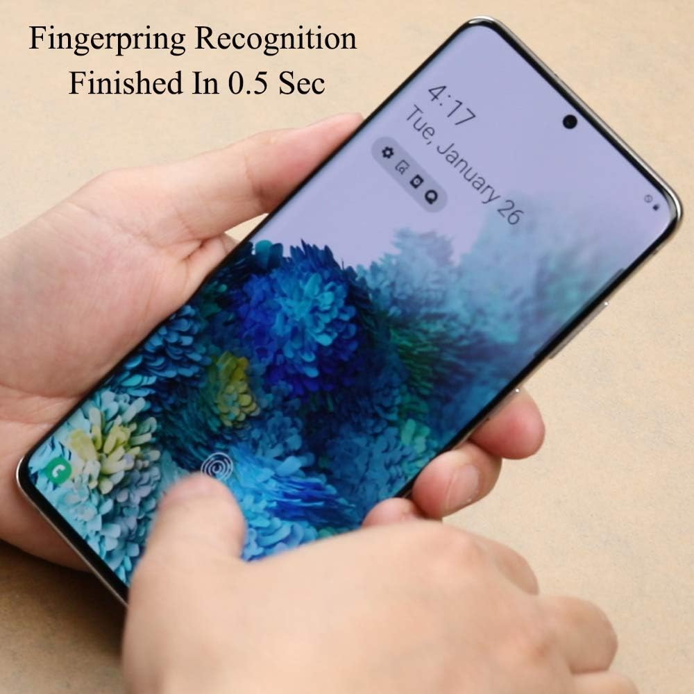 Ibywind Screen Protector For SamSung Galaxy S21 Ultra 5G (6.8 Inches),with 2Pcs Flexible TPU Film,1Pc Camera Lens Protector,1Pc Backing Carbon Fiber Film [Fingerprint Reader,Easy to install]